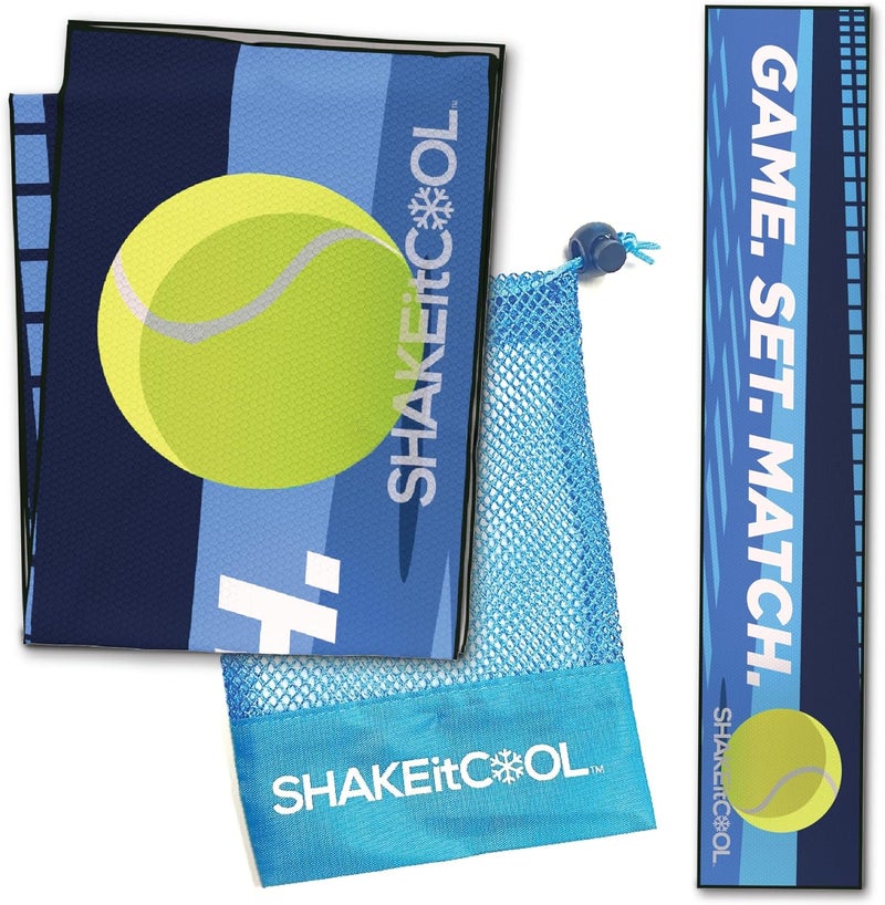 SHAKEitCOOL Original Cooling Towel – Be Cool in Style - Heat Relief, Soft, Lightweight, Sun Protection, Easy Clean - Perfect for Biking, Running, Yoga, Gym, Gardening - Tennis - Image 1
